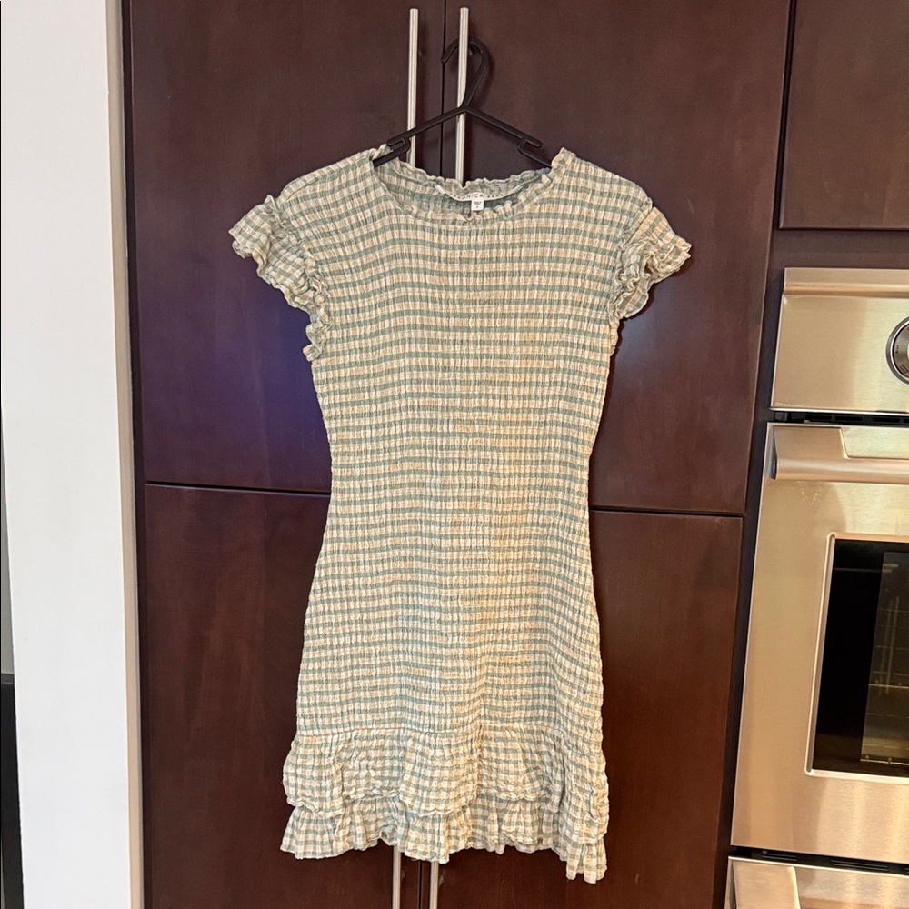 Veronica Beard short sleeve ruffle dress
